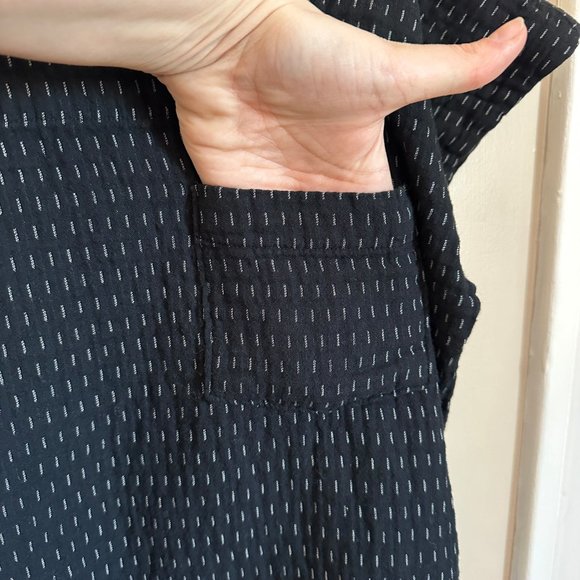 Madewell Black Square Neck Blouse - Picture 7 of 8